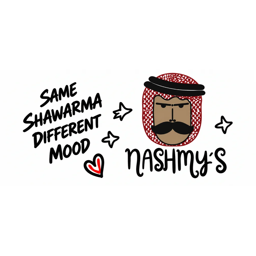 Same shawarma, different mood: arte de Nashmy's
